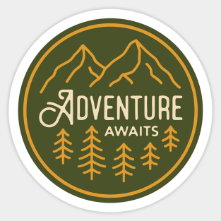 Adventure Awaits Sticker